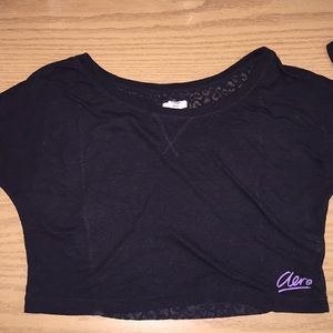 Black dancers crop top